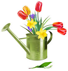  FLOWER IN A METAL CAN